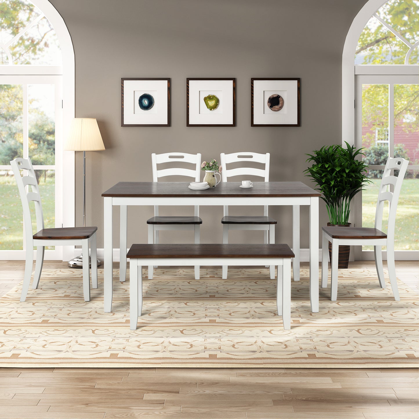 Ivory 6-Piece Dining Table