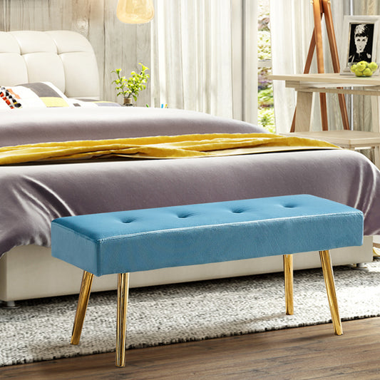 Long Beach Bench (velvet light blue)