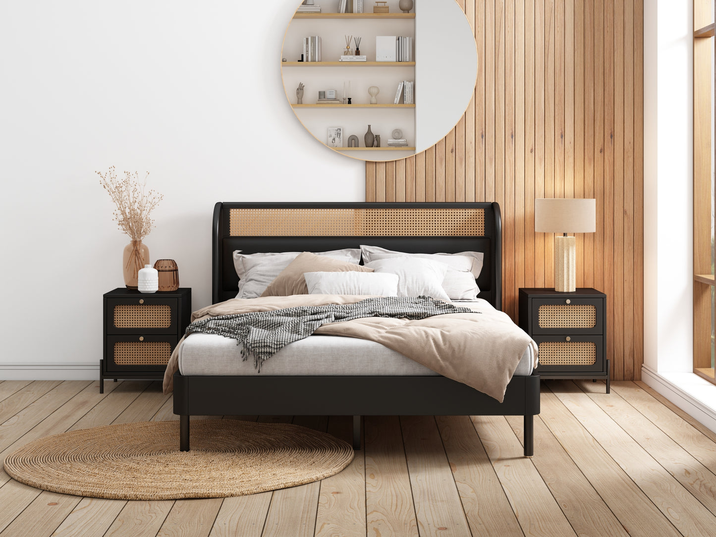 3 Piece Set With  Queen Bed