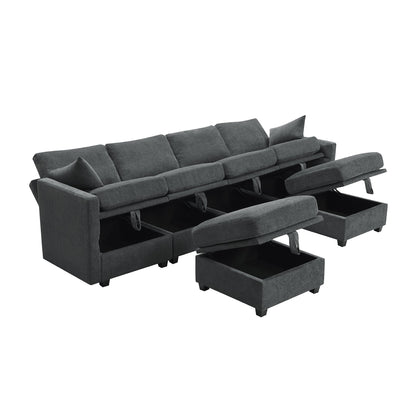 Chenille Modular Sectional Sofa