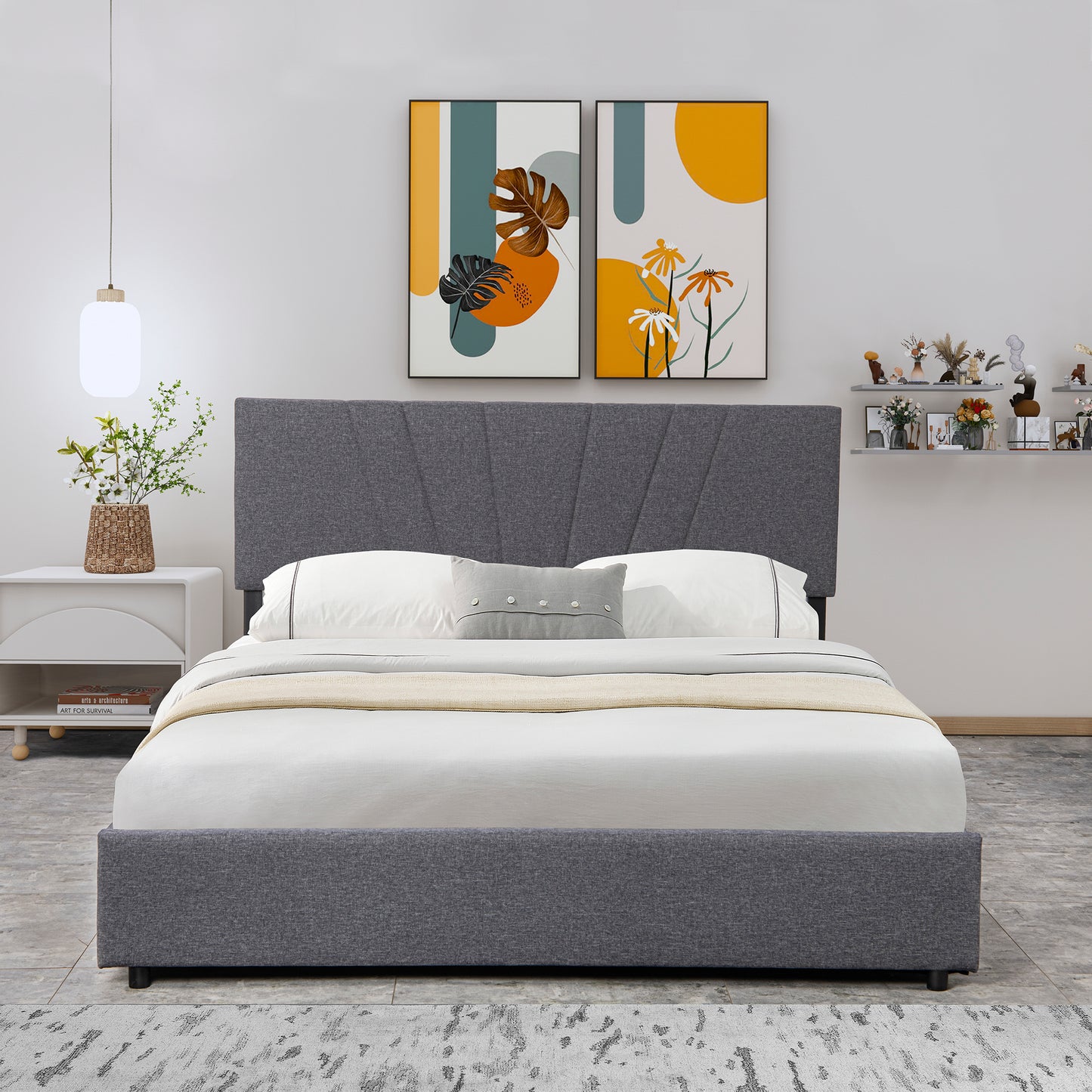 Ava Full Bed (gray)