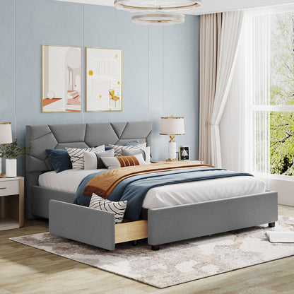 Maia Queen Bed (gray)