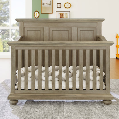 Farmhouse Style 4-in-1 Crib Stone Gray