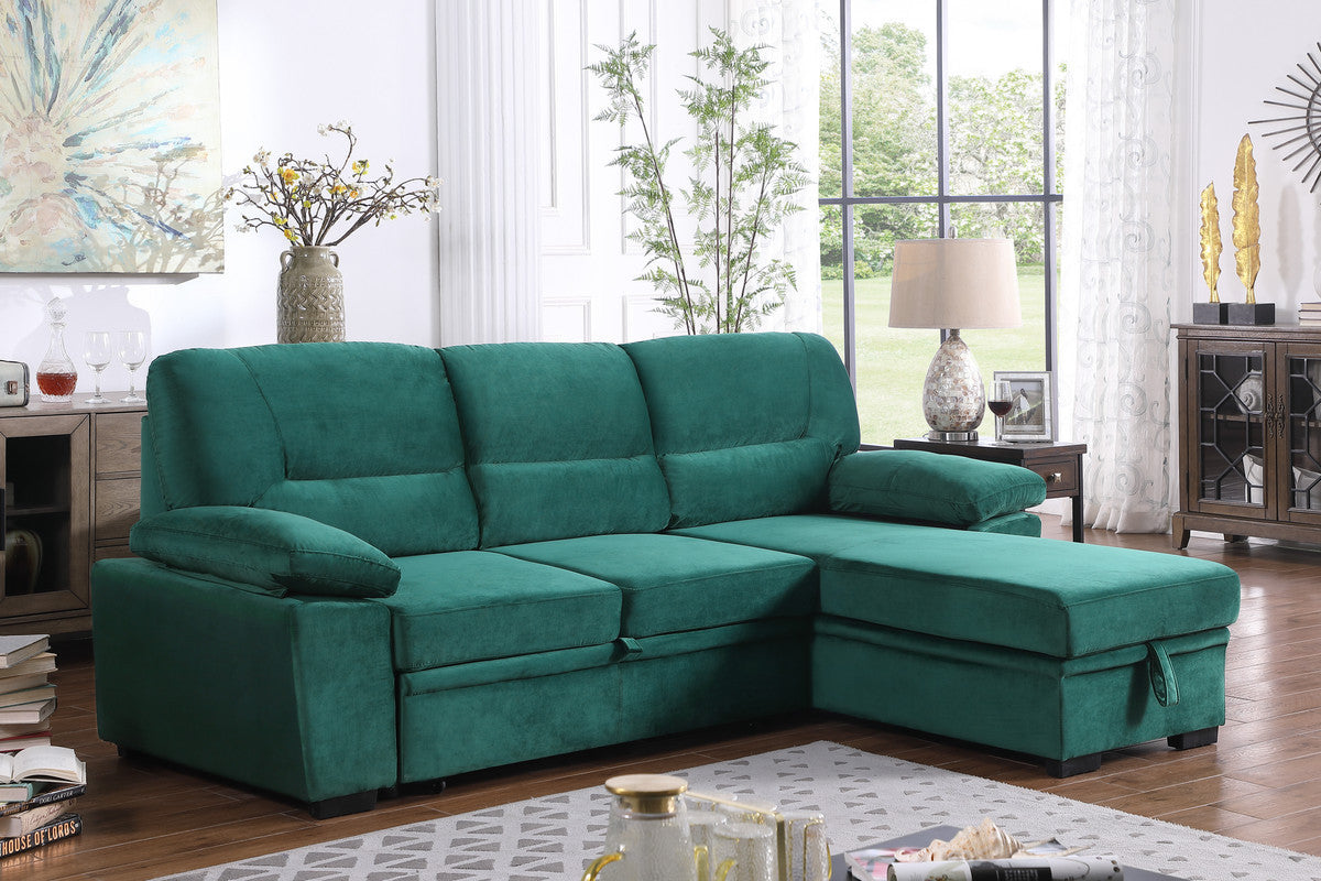 Kipling Velvet Sectional Sofa