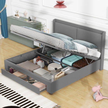 Zelda Queen Bed (gray)