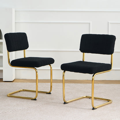 Modern Luxury Dining Chair Set of 2 (black)
