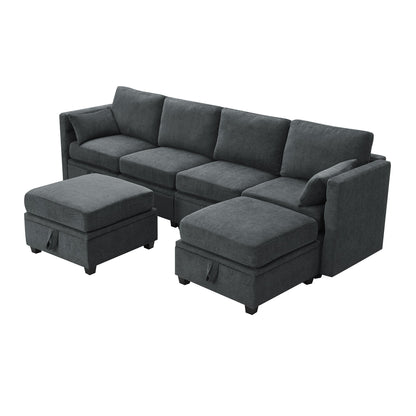 Chenille Modular Sectional Sofa