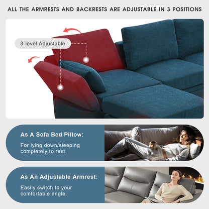 Chenille Modular Sectional Sofa