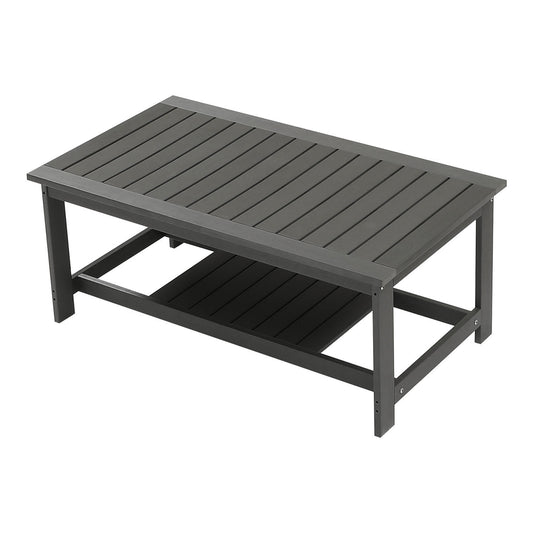 Gray All-Weather Outdoor Coffee Table
