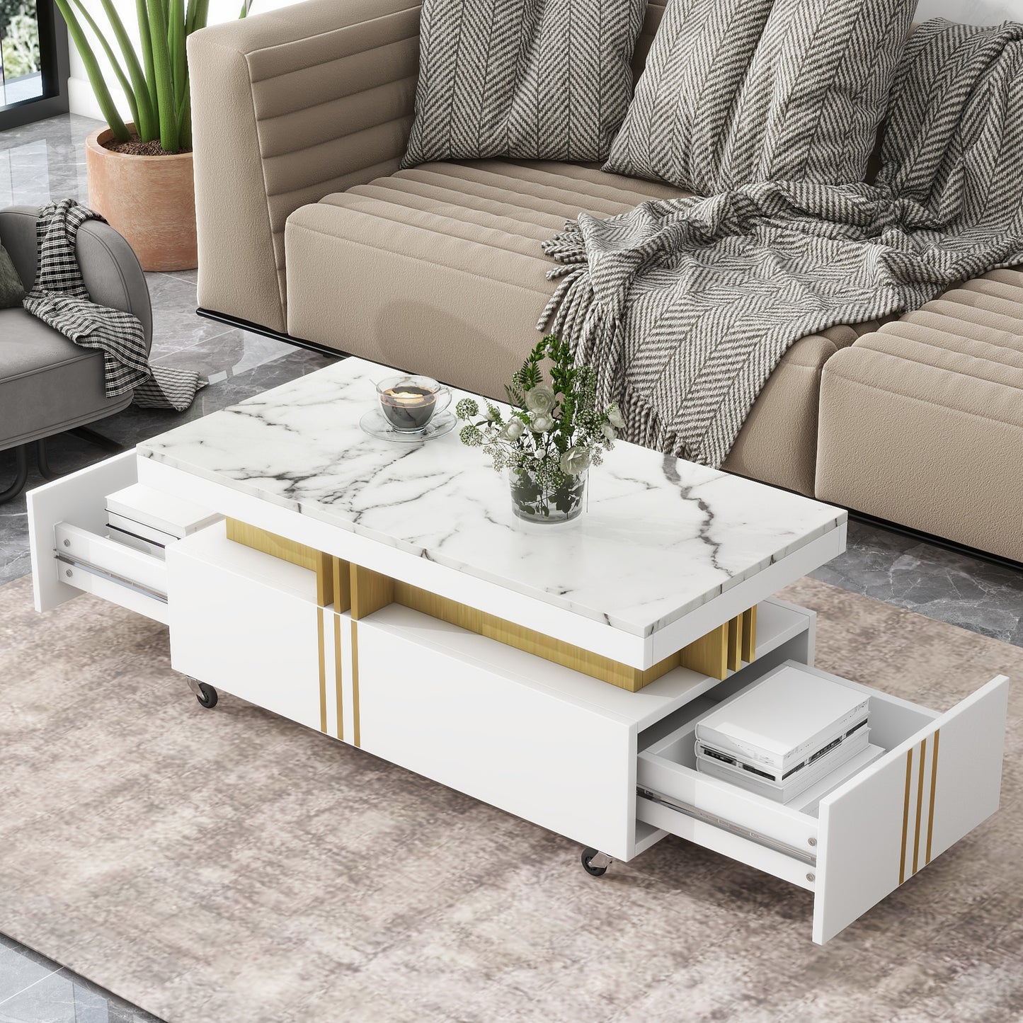 Charles Coffee Table (white)