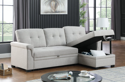 Lucca Linen Sectional Sofa