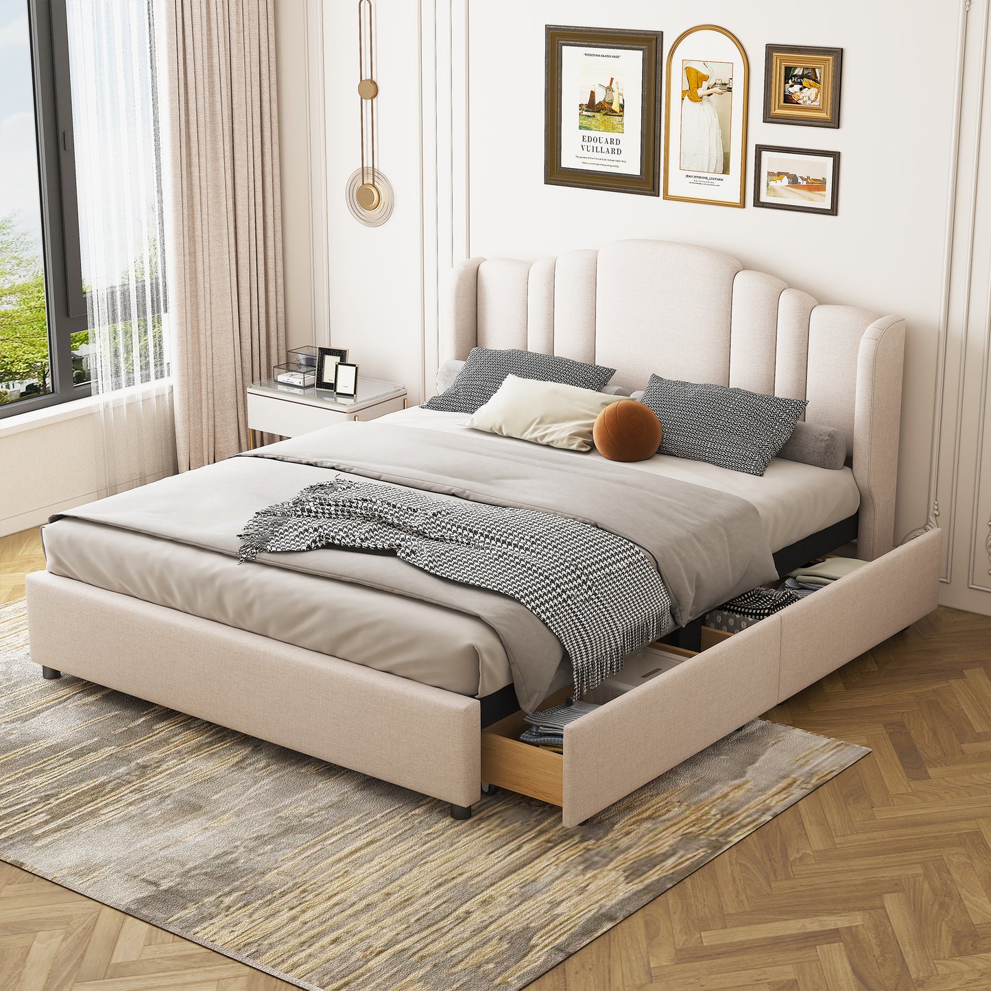 Berlin Queen Size Storage Bed