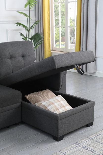 Lucca Linen Sectional Sofa