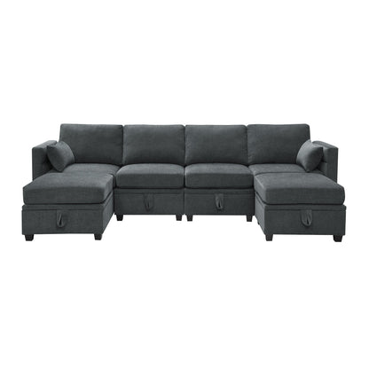 Chenille Modular Sectional Sofa