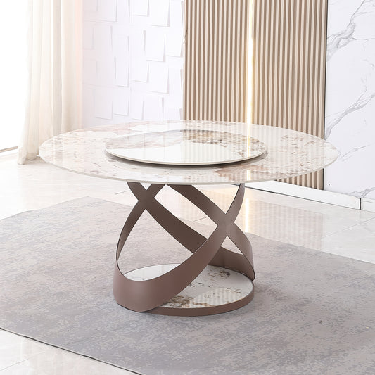 59" Modern Sintered Stone Dining Table