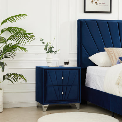 Sun Velvet Night Stand (blue)