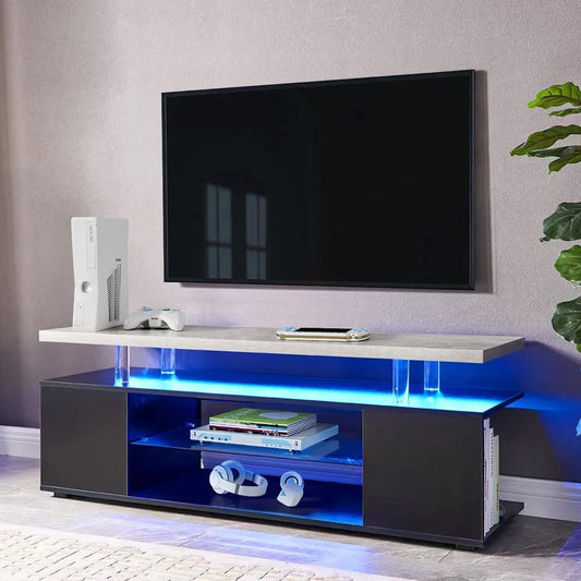 Phoenix Black LED TV Stand