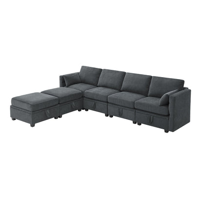 Chenille Modular Sectional Sofa
