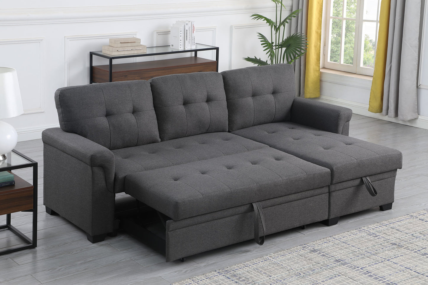 Lucca Linen Sectional Sofa